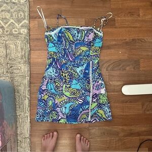 POSH STORE CLOSING 
Lilly Pulitzer Jesse romper in catitude